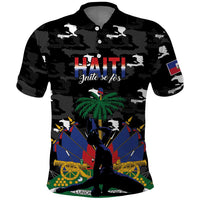 Personalized Haiti Map Camouflage Polo Shirt Unique Style - Wonder Print Shop