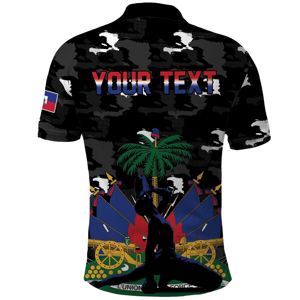 Personalized Haiti Map Camouflage Polo Shirt Unique Style - Wonder Print Shop