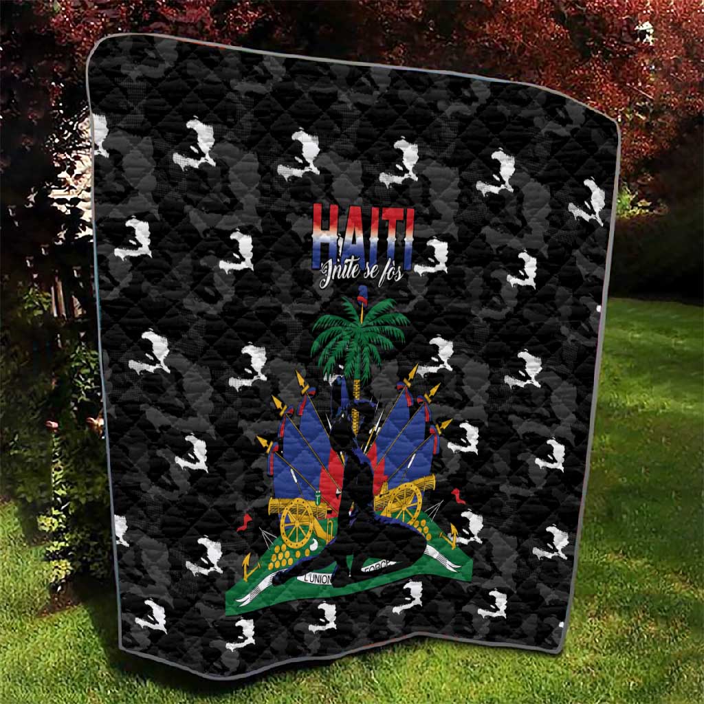 Haiti Map Camouflage Quilt Unique Style - Wonder Print Shop