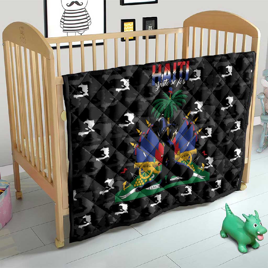 Haiti Map Camouflage Quilt Unique Style - Wonder Print Shop