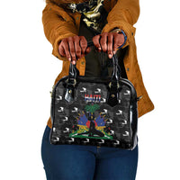 Haiti Map Camouflage Shoulder Handbag Unique Style - Wonder Print Shop