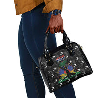 Haiti Map Camouflage Shoulder Handbag Unique Style - Wonder Print Shop
