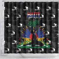Haiti Map Camouflage Shower Curtain Unique Style - Wonder Print Shop