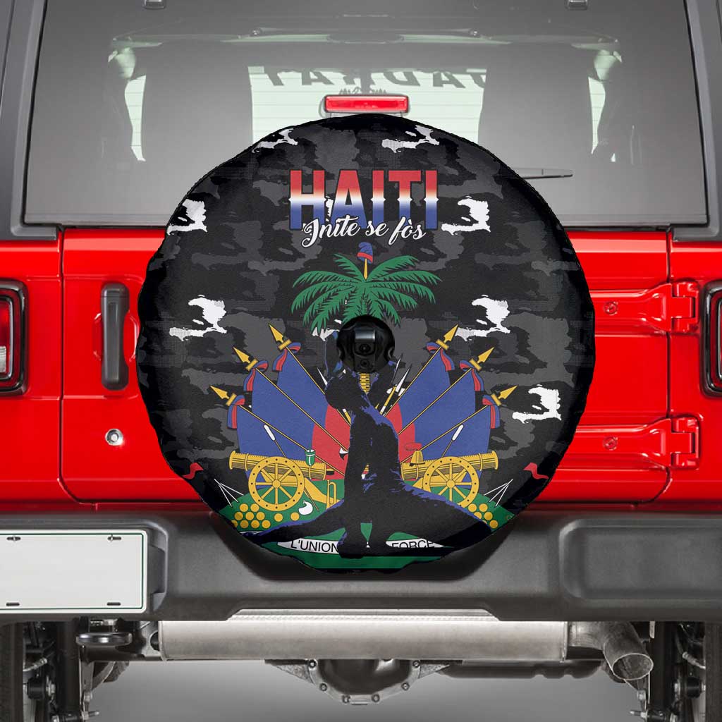 Haiti Map Camouflage Spare Tire Cover Unique Style - Wonder Print Shop