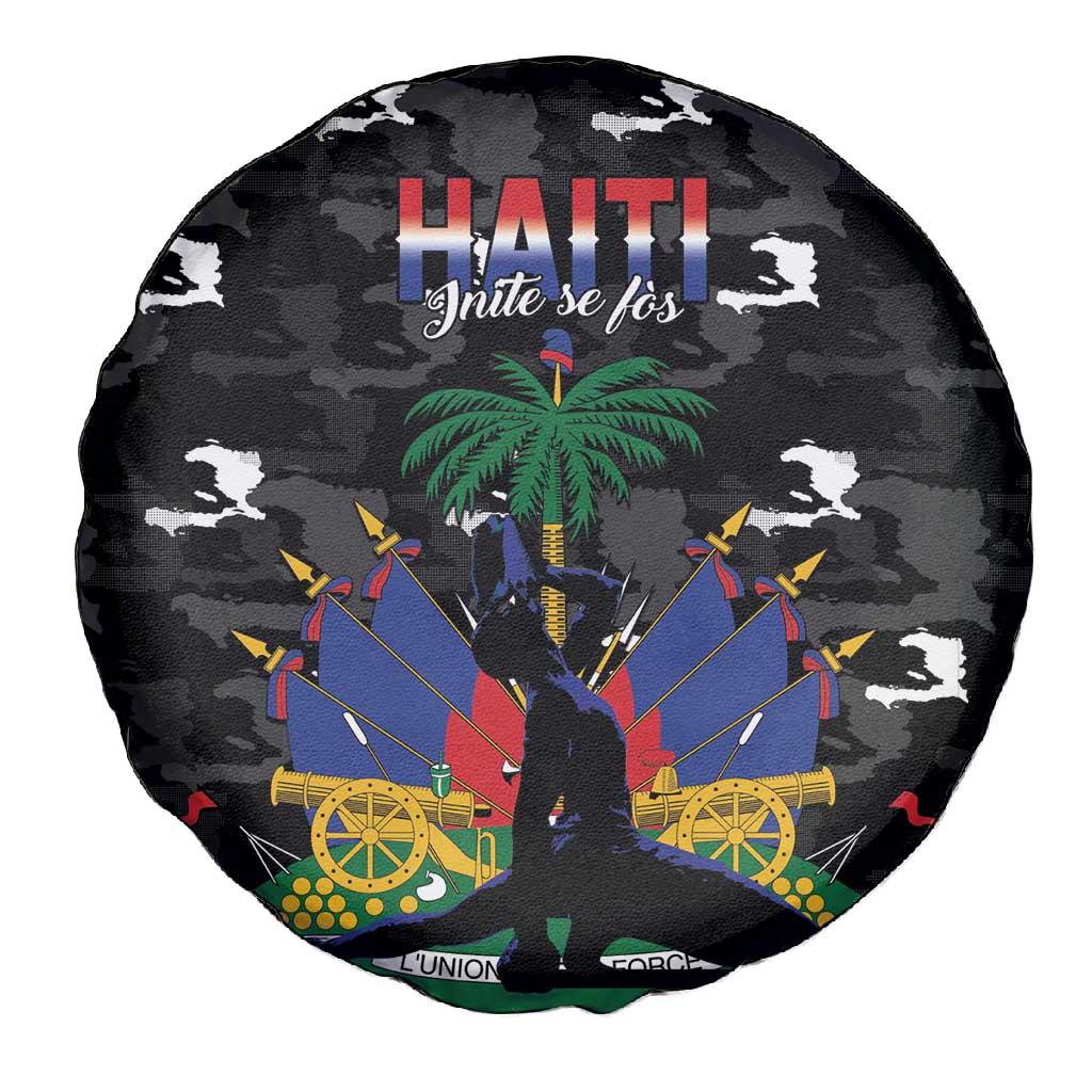 Haiti Map Camouflage Spare Tire Cover Unique Style - Wonder Print Shop