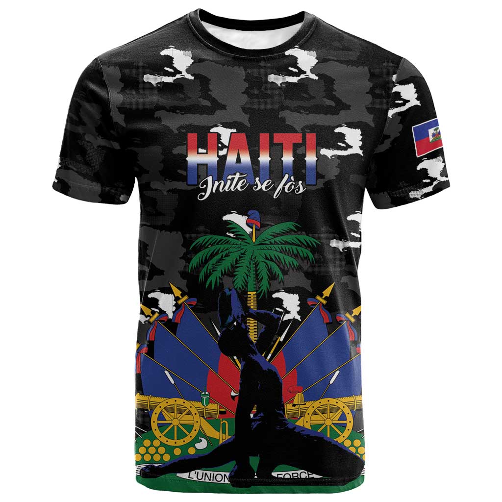 Personalized Haiti Map Camouflage T shirt Unique Style - Wonder Print Shop