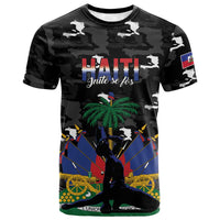 Personalized Haiti Map Camouflage T shirt Unique Style - Wonder Print Shop
