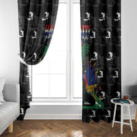 Haiti Map Camouflage Window Curtain Unique Style - Wonder Print Shop