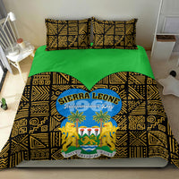 Sierra Leone Independence Day 2024 Bedding Set Happy 63rd Anniversary African Pattern - Wonder Print Shop