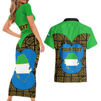Sierra Leone Independence Day 2024 Couples Matching Short Sleeve Bodycon Dress and Hawaiian Shirt Happy 63rd Anniversary African Pattern - Wonder Print Shop