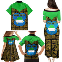 Sierra Leone Independence Day 2024 Family Matching Puletasi and Hawaiian Shirt Happy 63rd Anniversary African Pattern - Wonder Print Shop