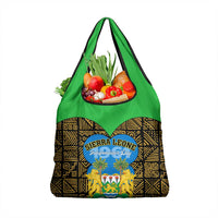 Sierra Leone Independence Day 2024 Grocery Bag Happy 63rd Anniversary African Pattern