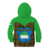 Sierra Leone Independence Day 2024 Kid Hoodie Happy 63rd Anniversary African Pattern - Wonder Print Shop