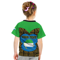 Sierra Leone Independence Day 2024 Kid T Shirt Happy 63rd Anniversary African Pattern - Wonder Print Shop