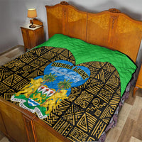 Sierra Leone Independence Day 2024 Quilt Happy 63rd Anniversary African Pattern - Wonder Print Shop