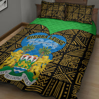 Sierra Leone Independence Day 2024 Quilt Bed Set Happy 63rd Anniversary African Pattern - Wonder Print Shop