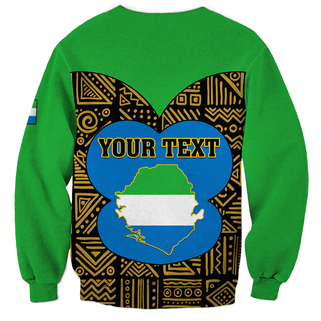 Sierra Leone Independence Day 2024 Sweatshirt Happy 63rd Anniversary African Pattern - Wonder Print Shop