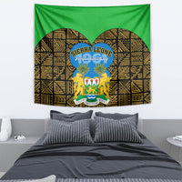 Sierra Leone Independence Day 2024 Tapestry Happy 63rd Anniversary African Pattern - Wonder Print Shop