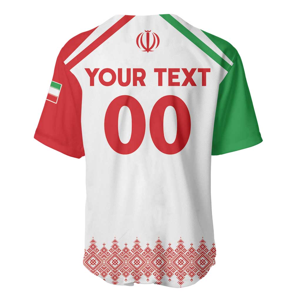 Custom Football 2026 Iran Baseball Jersey Team Melli Come On
