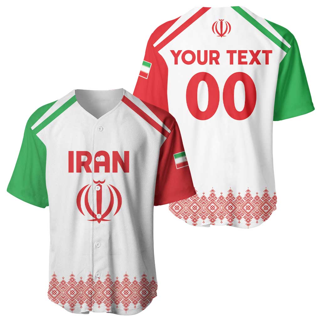 Custom Football 2026 Iran Baseball Jersey Team Melli Come On