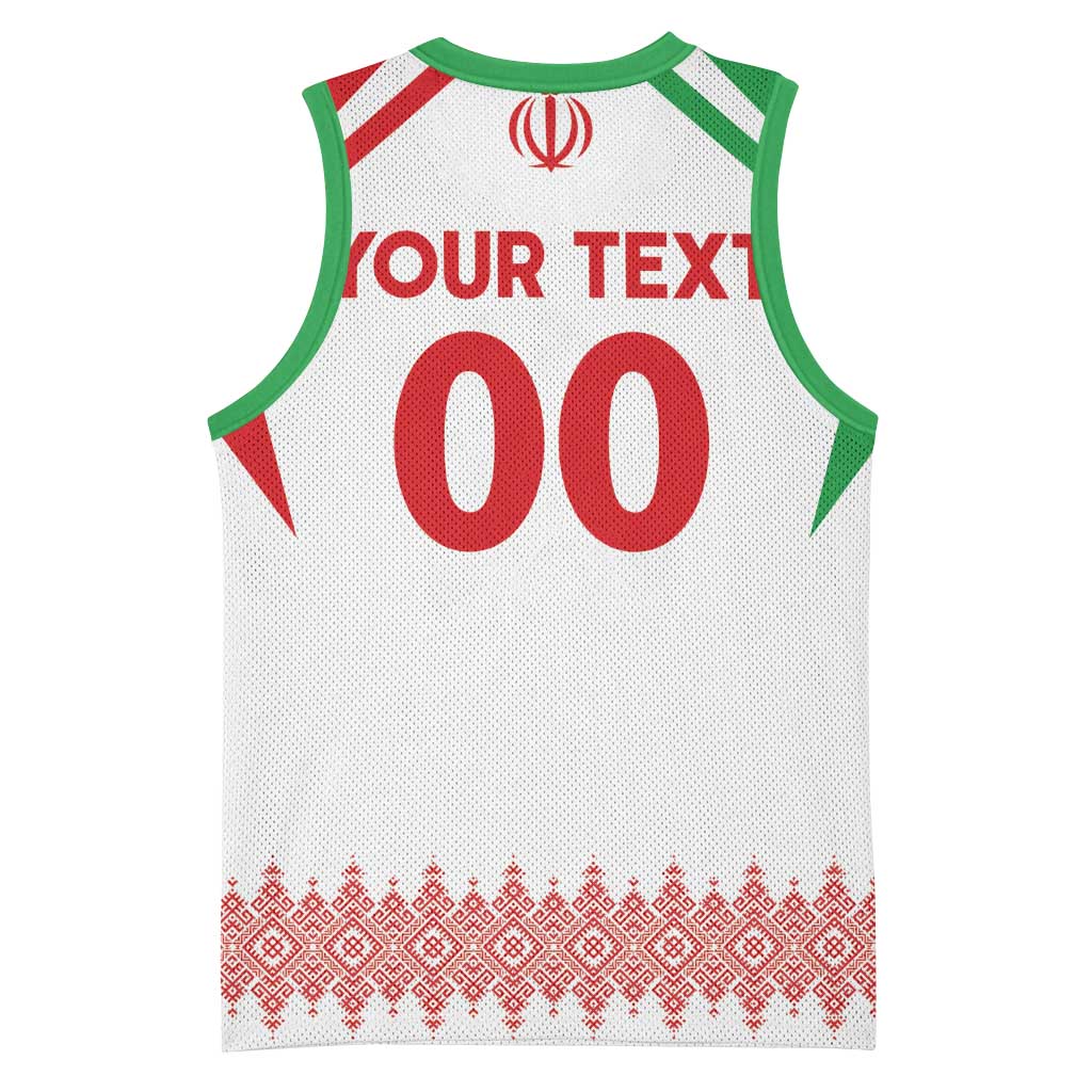 Custom Football 2026 Iran Basketball Jersey Team Melli Come On