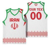 Custom Football 2026 Iran Basketball Jersey Team Melli Come On