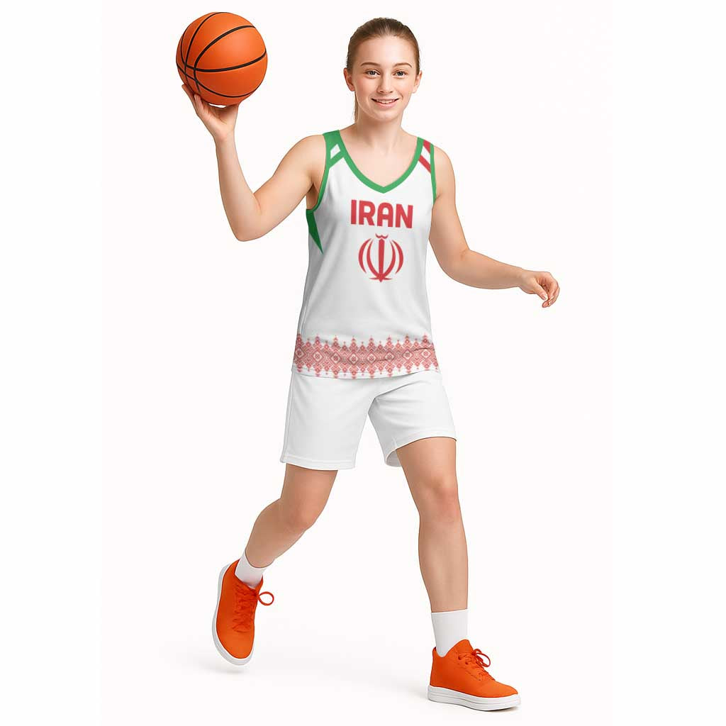 Custom Football 2026 Iran Basketball Jersey Team Melli Come On
