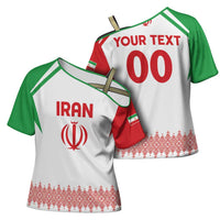 Custom Football 2026 Iran Cross Shoulder Shirt Team Melli Come On