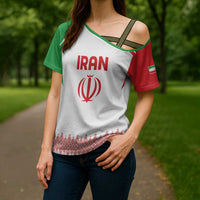 Custom Football 2026 Iran Cross Shoulder Shirt Team Melli Come On
