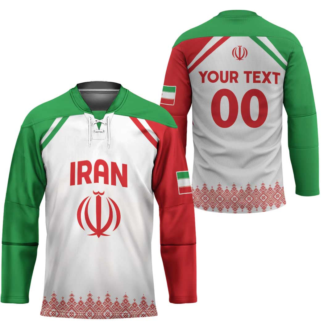 Custom Football 2026 Iran Hockey Jersey Team Melli Come On
