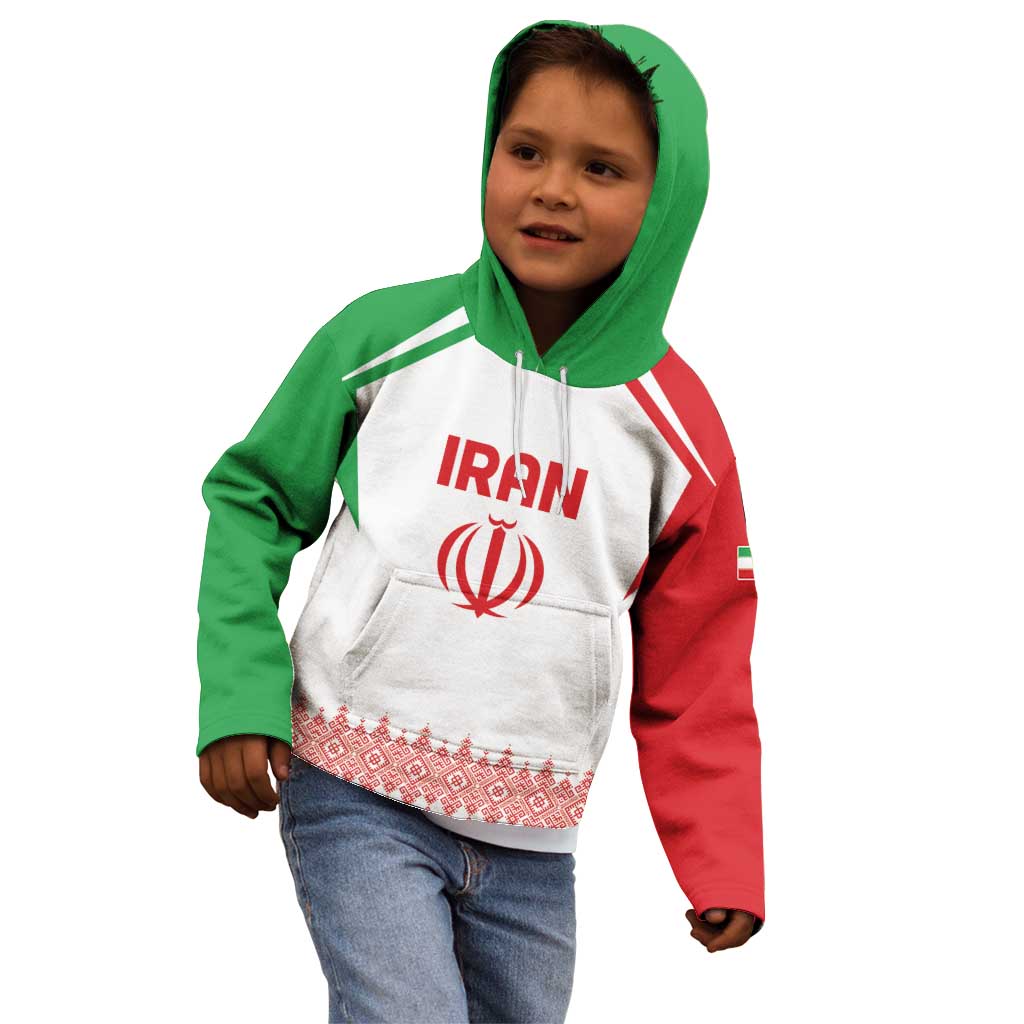 Custom Football 2026 Iran Kid Hoodie Team Melli Come On
