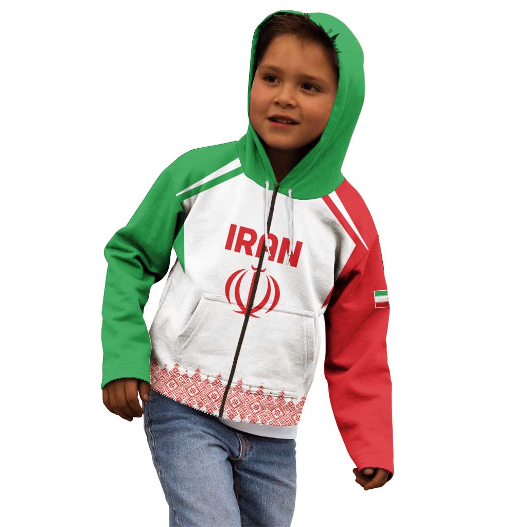 Custom Football 2026 Iran Kid Hoodie Team Melli Come On