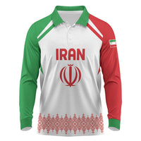 Custom Football 2026 Iran Long Sleeve Polo Shirt Team Melli Come On