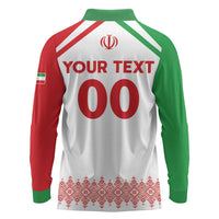 Custom Football 2026 Iran Long Sleeve Polo Shirt Team Melli Come On