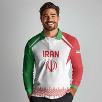 Custom Football 2026 Iran Long Sleeve Polo Shirt Team Melli Come On