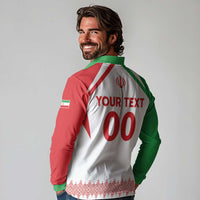 Custom Football 2026 Iran Long Sleeve Polo Shirt Team Melli Come On