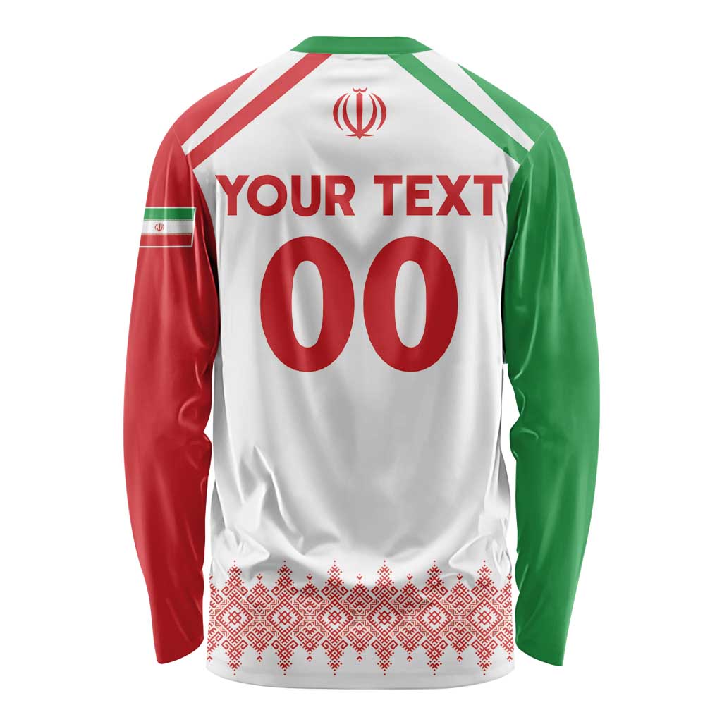 Custom Football 2026 Iran Long Sleeve Shirt Team Melli Come On
