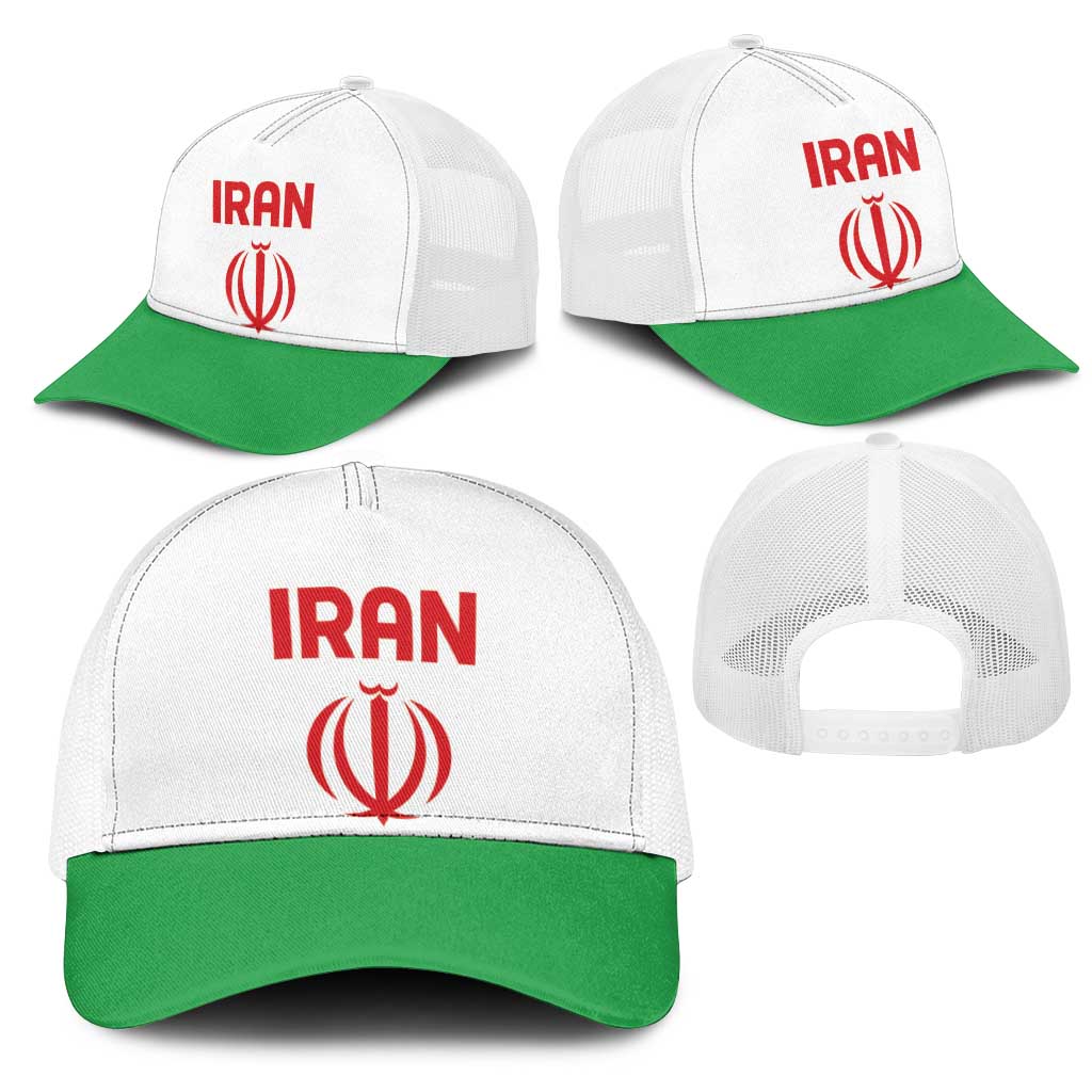 Football 2026 Iran Mesh Trucker Cap Team Melli Come On
