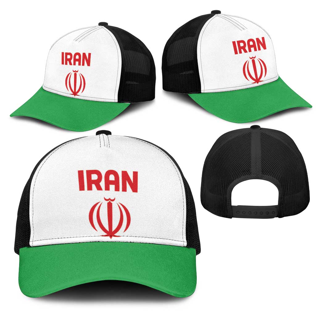 Football 2026 Iran Mesh Trucker Cap Team Melli Come On