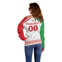 Custom Football 2026 Iran Off Shoulder Sweater Team Melli Come On