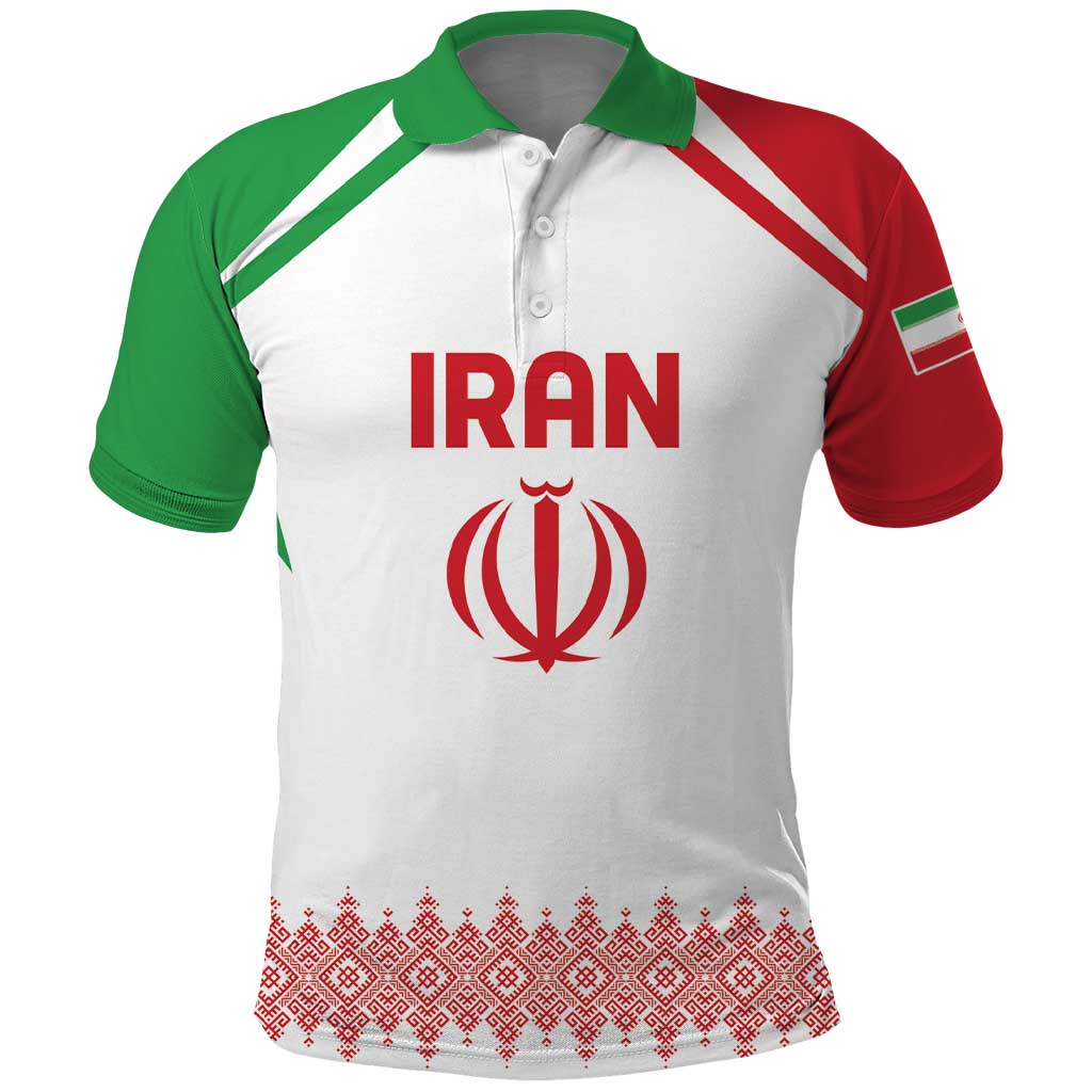 Custom Football 2026 Iran Polo Shirt Team Melli Come On