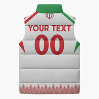 Custom Football 2026 Iran Sleeveless Puffer Jacket Team Melli Come On