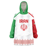 Custom Football 2026 Iran Wearable Blanket Hoodie Team Melli Come On