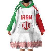 Custom Football 2026 Iran Wearable Blanket Hoodie Team Melli Come On