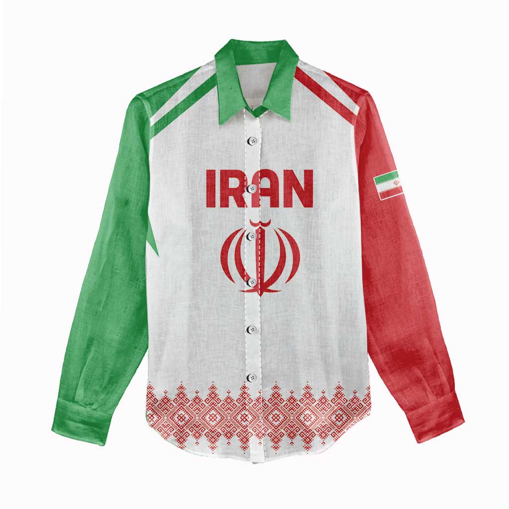 Custom Football 2026 Iran Women Casual Shirt Team Melli Come On