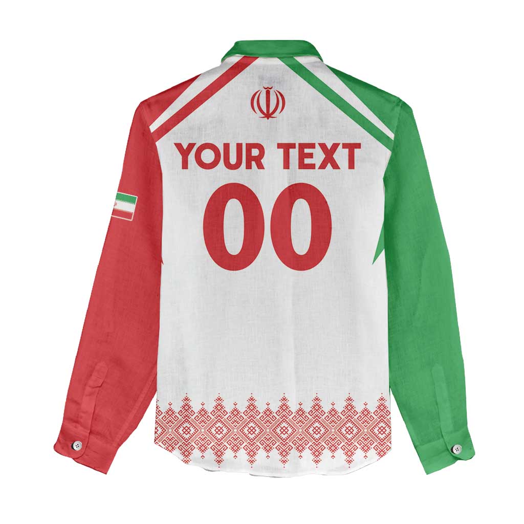 Custom Football 2026 Iran Women Casual Shirt Team Melli Come On