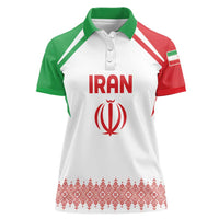 Custom Football 2026 Iran Women Polo Shirt Team Melli Come On