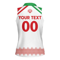 Custom Football 2026 Iran Women Sleeveless Polo Shirt Team Melli Come On