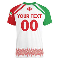 Custom Football 2026 Iran Women V-Neck T-Shirt Team Melli Come On