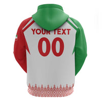 Custom Football 2026 Iran Zip Hoodie Team Melli Come On